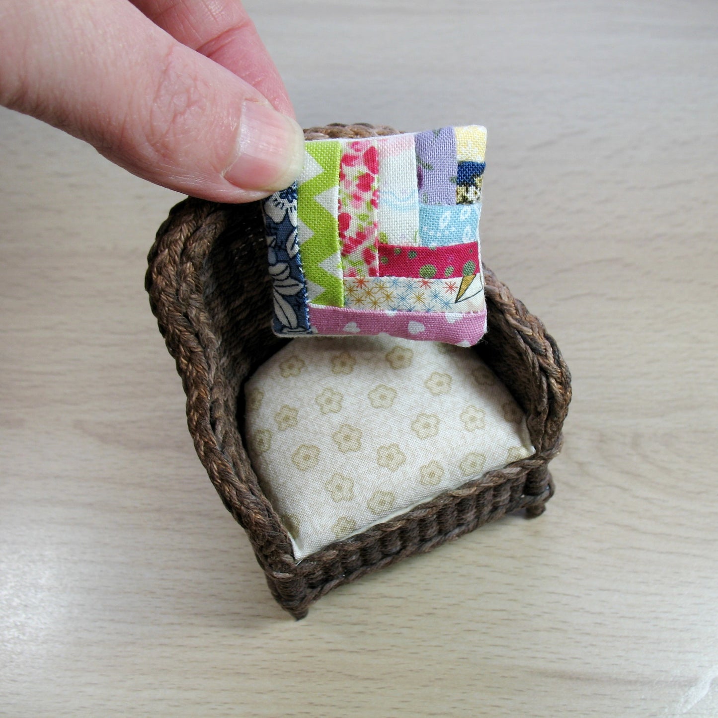 Scrappy Stripes Cushion