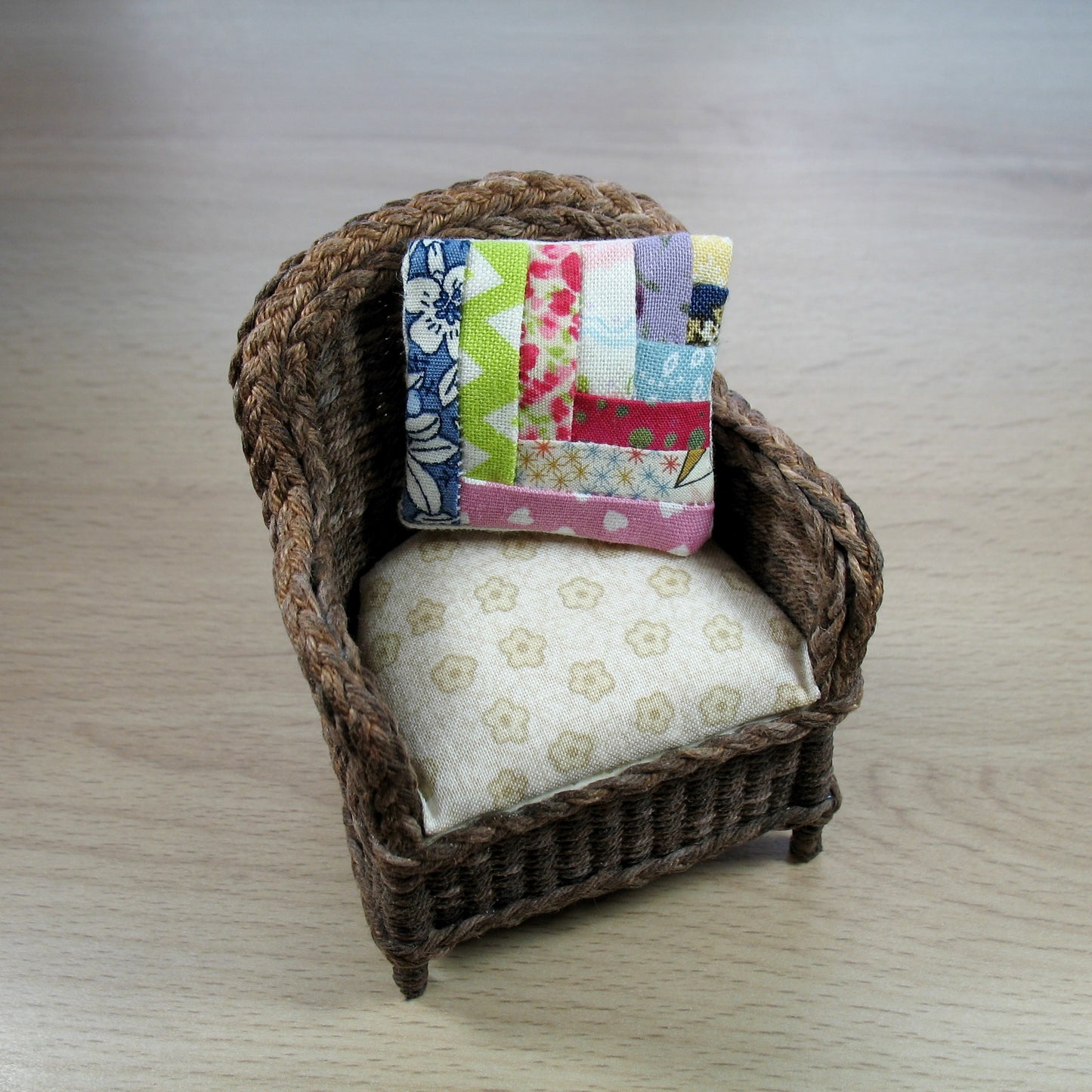 Scrappy Stripes Cushion