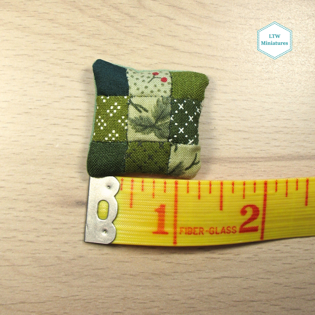 Green Patchwork Cushion
