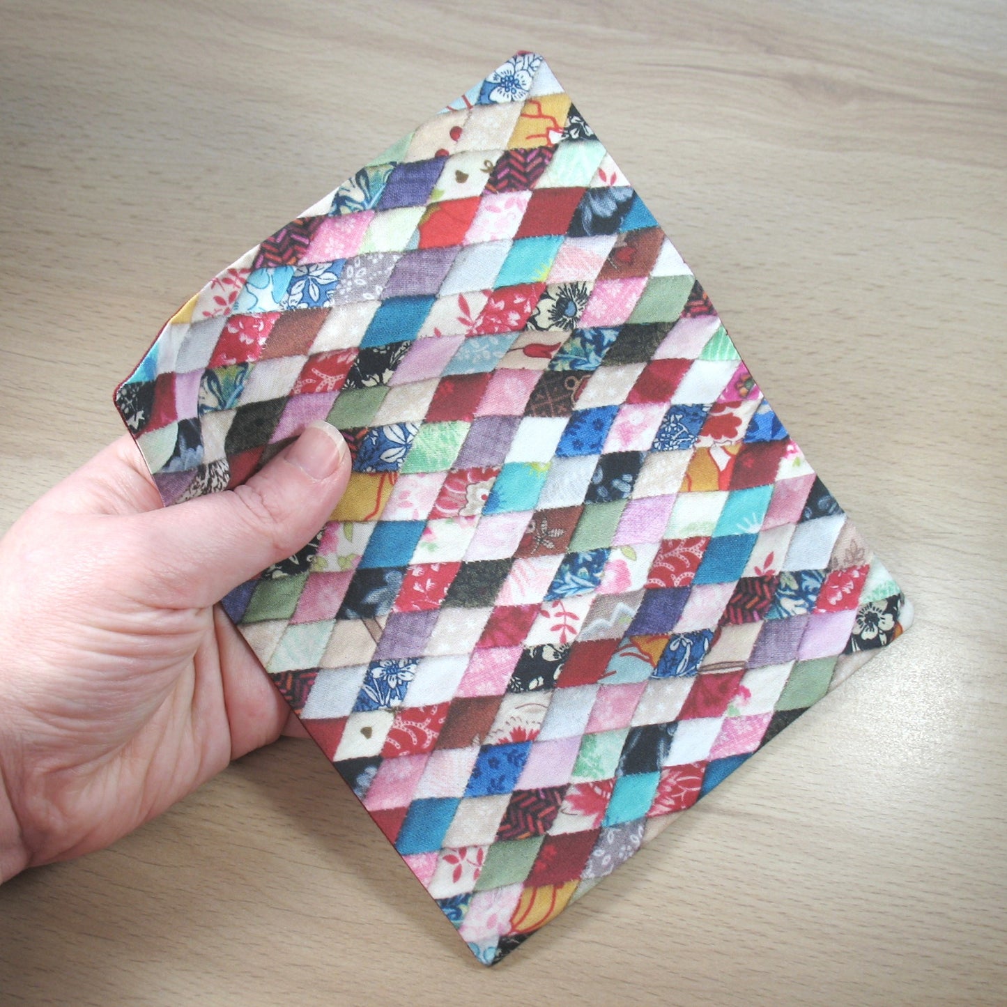 Scrappy Diamonds Printed Quilt