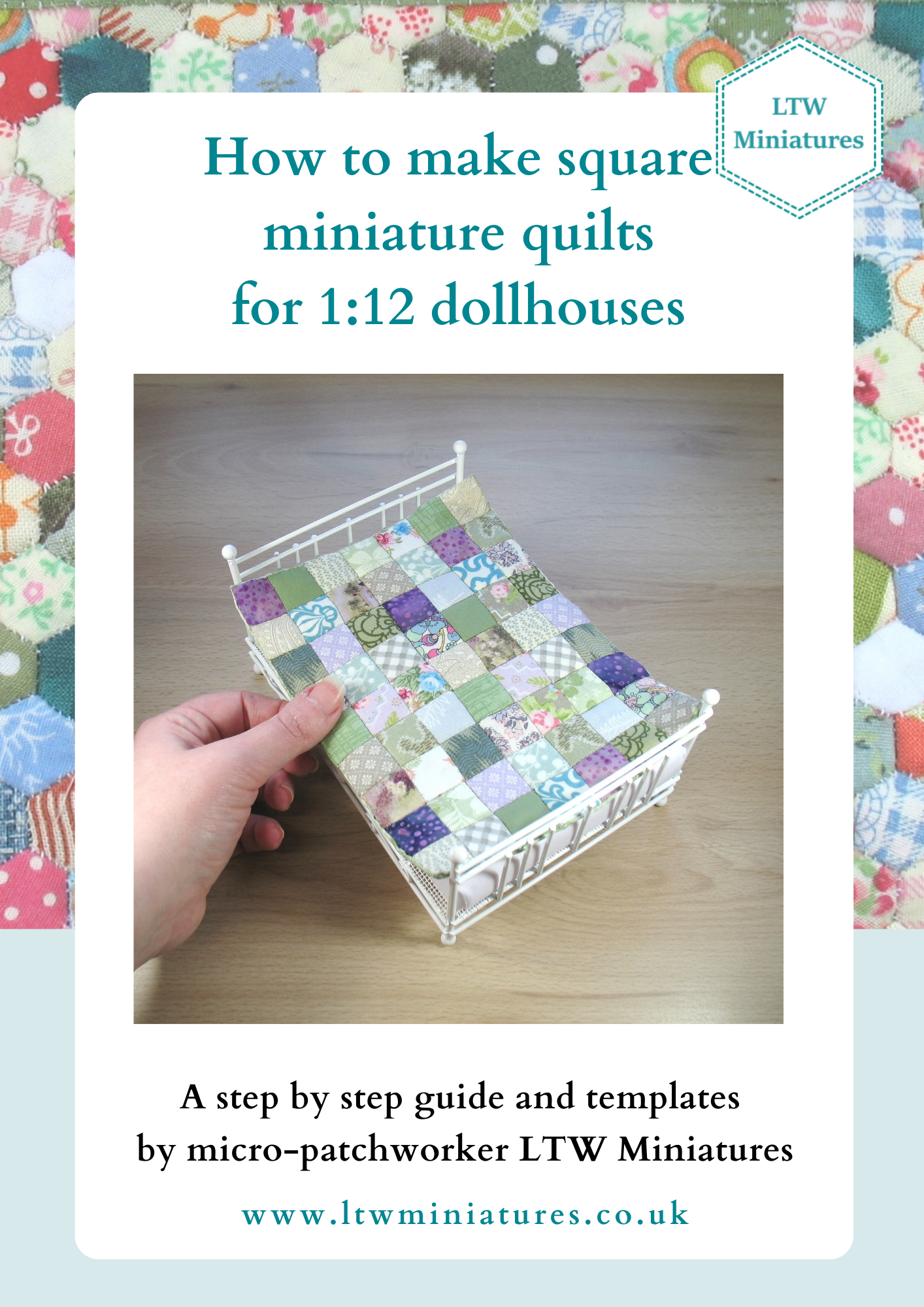 Digital Download Tutorial to Make Your Own 1:12 Dollhouse Quilt SQUARES