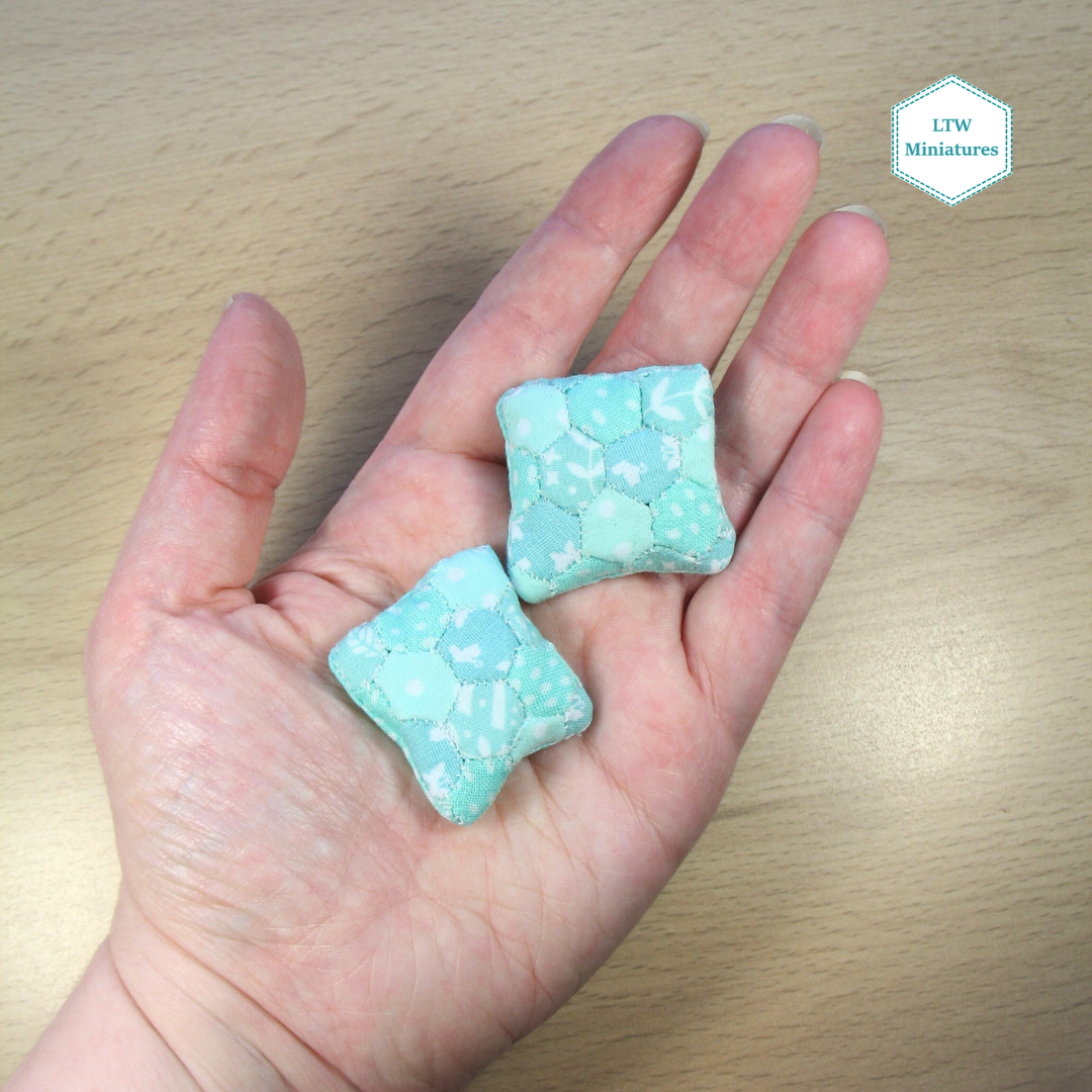 Turquoise Patchwork Cushion