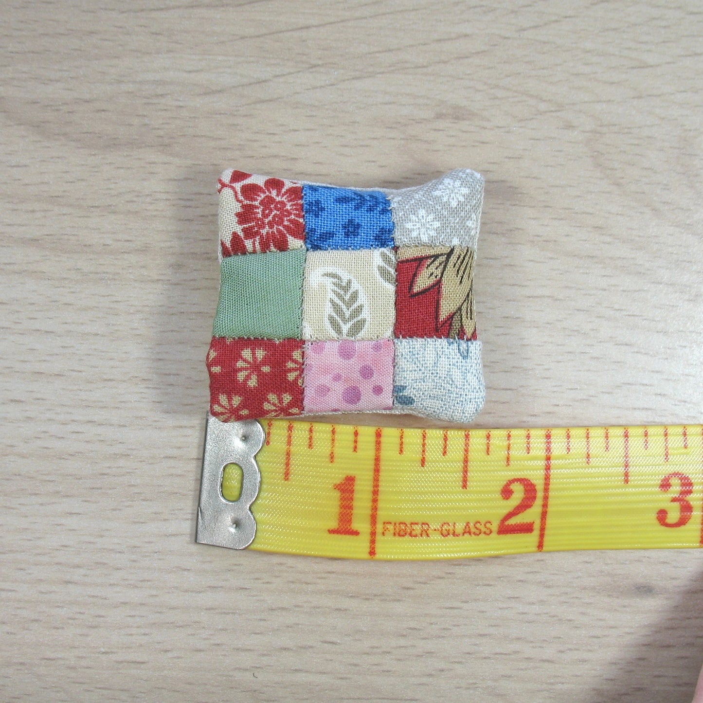 Scrappy Squares 1:12 Patchwork Cushion