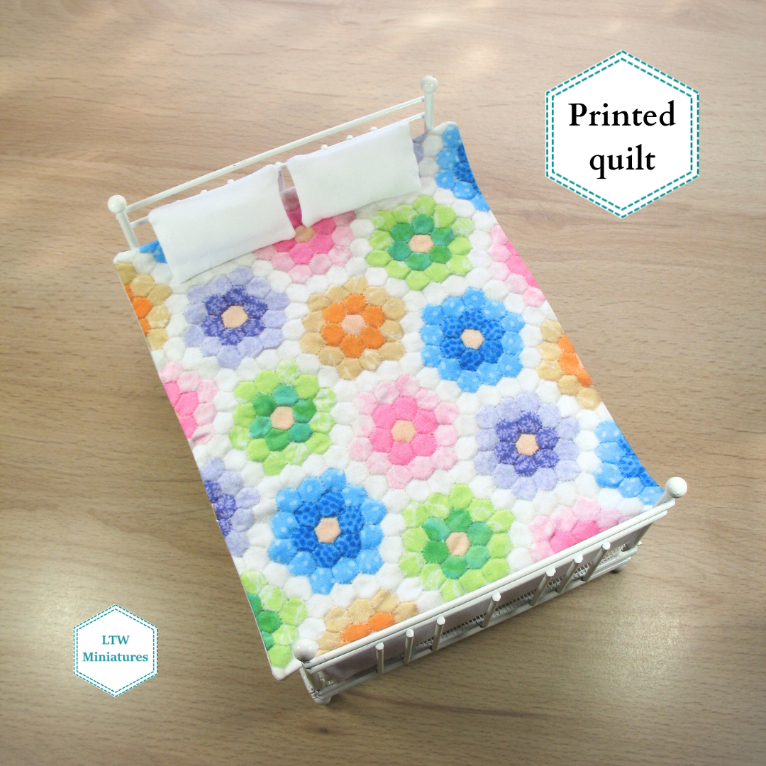 Colourful Flowers Printed Quilt