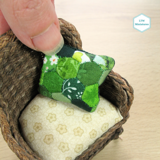 Green Dollhouse Cushion