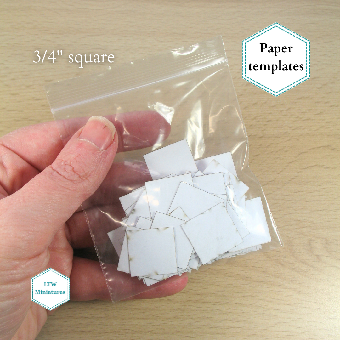 BEGINNER BUNDLE English paper piecing templates for making dollhouse quilts