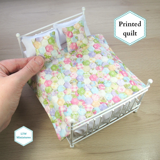 Pastel Printed Quilt