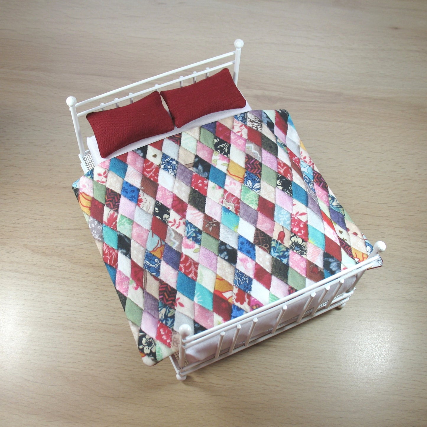 Scrappy Diamonds Printed Quilt