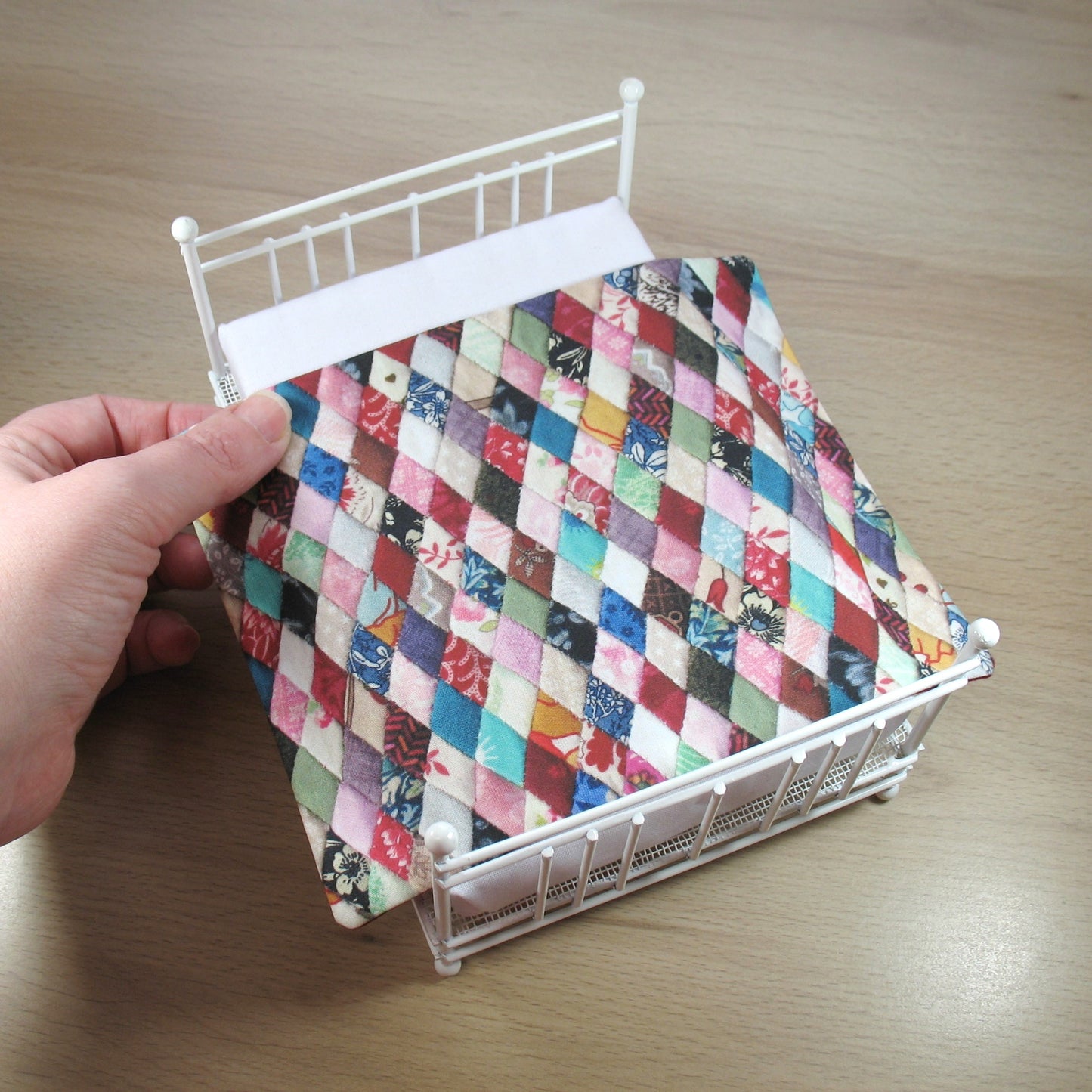 Scrappy Diamonds Printed Quilt
