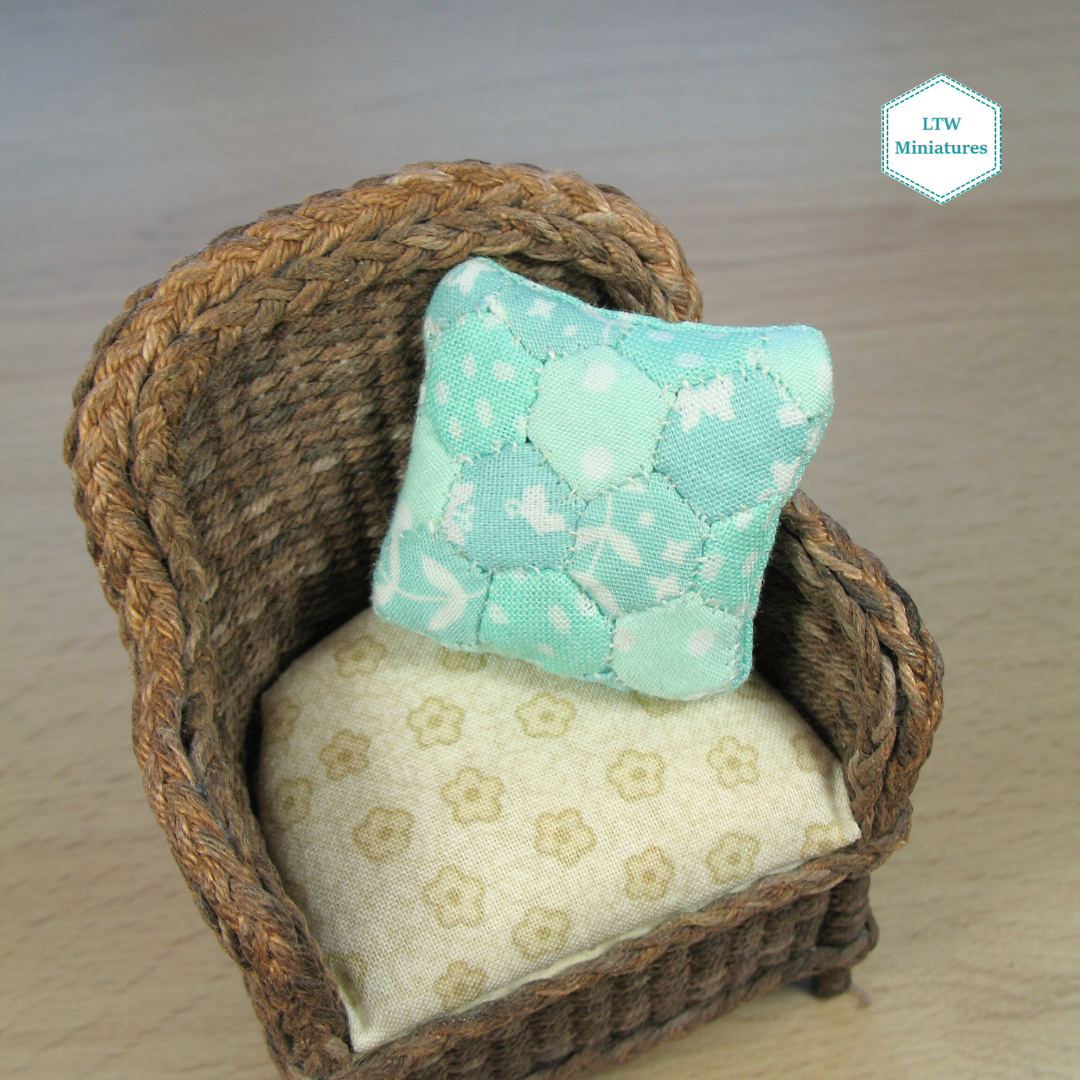 Turquoise Patchwork Cushion